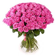 51 розовых роз с бесплатной доставкой по Астане